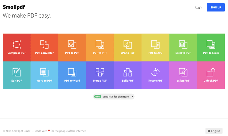 #Smallpdf’s current (Nov 2018) homepage