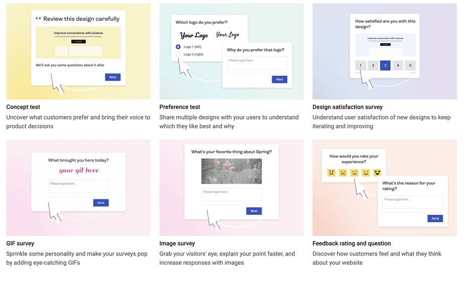 #Grab a Hotjar survey template and get answers in minutes