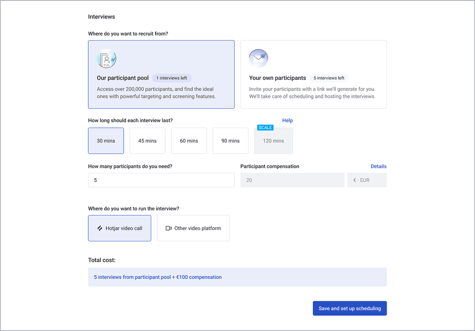 #Setting up a new interview in Hotjar Engage couldn’t be easier